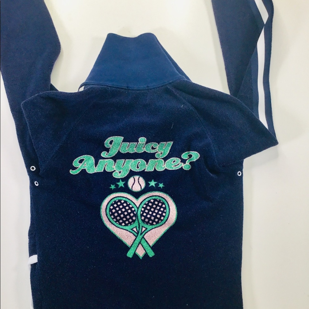 Juicy Couture Tennis Jacket Sweater Full Zipper